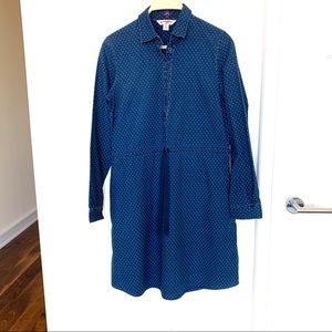 Brooks Brothers T-shirt Dress in Blue and White